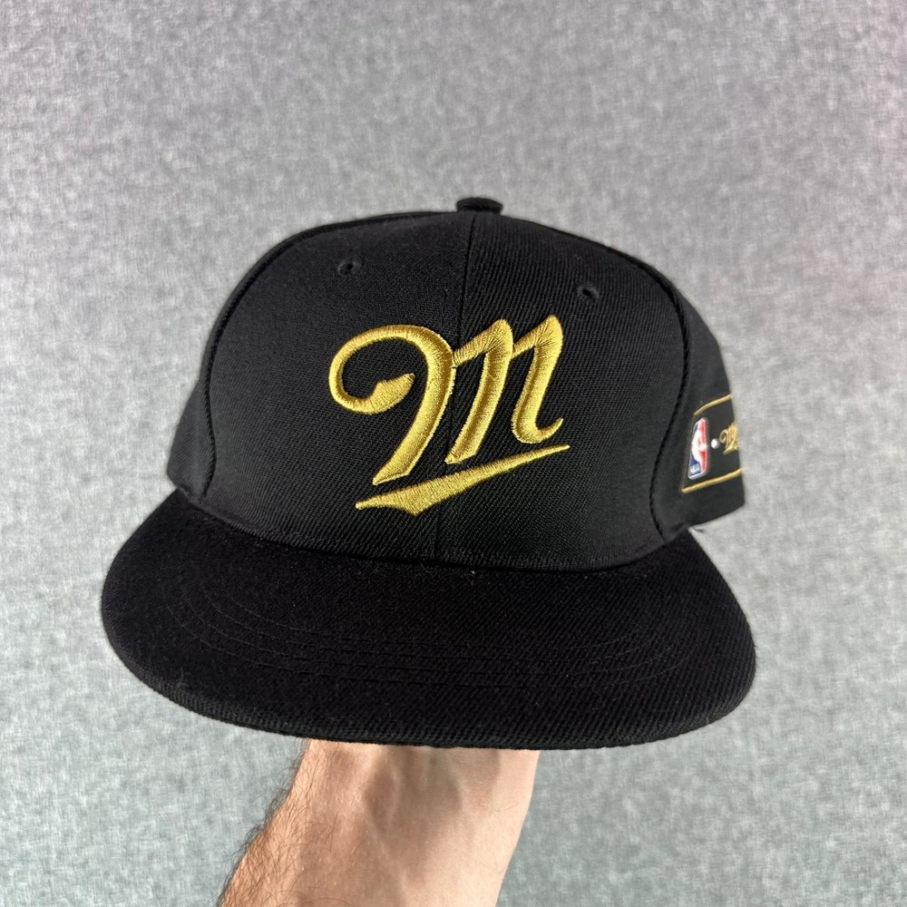 Miller Hat Mens OS Black NBA Basketball Genumark Snapback MGD Beer Promotional